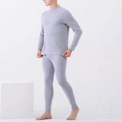 2 Sets Mens Half Turtleneck Thermal Underwear Set