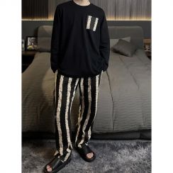 2 Sets Men Luxury Pajama Set