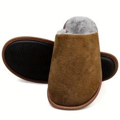 12 Pairs Mens Casual Lightweight Plush Slippers