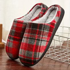 15 Pairs Plaid Home Slippers