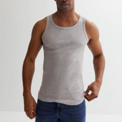 10Pcs Mens Threaded Athletic Casual Cotton Vest